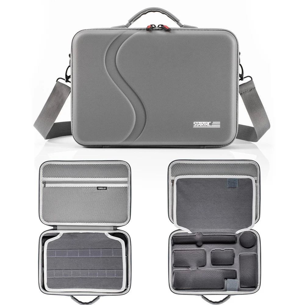 STARTRC 1151756 For DJI Osmo Action 5 Pro Action Camera S-Shaped Texture PU Leather Portable Storage Bag - 3