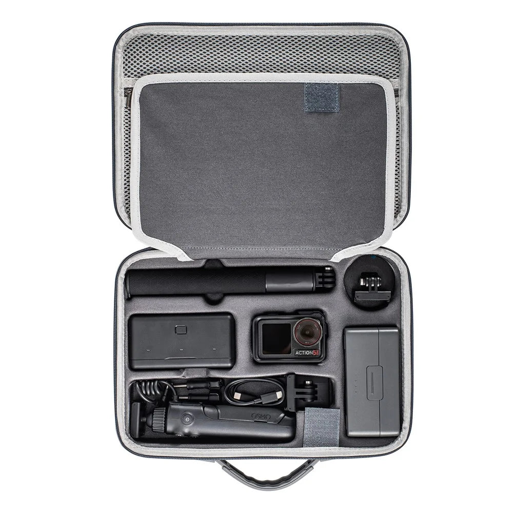 STARTRC 1151756 For DJI Osmo Action 5 Pro Action Camera S-Shaped Texture PU Leather Portable Storage Bag - 6