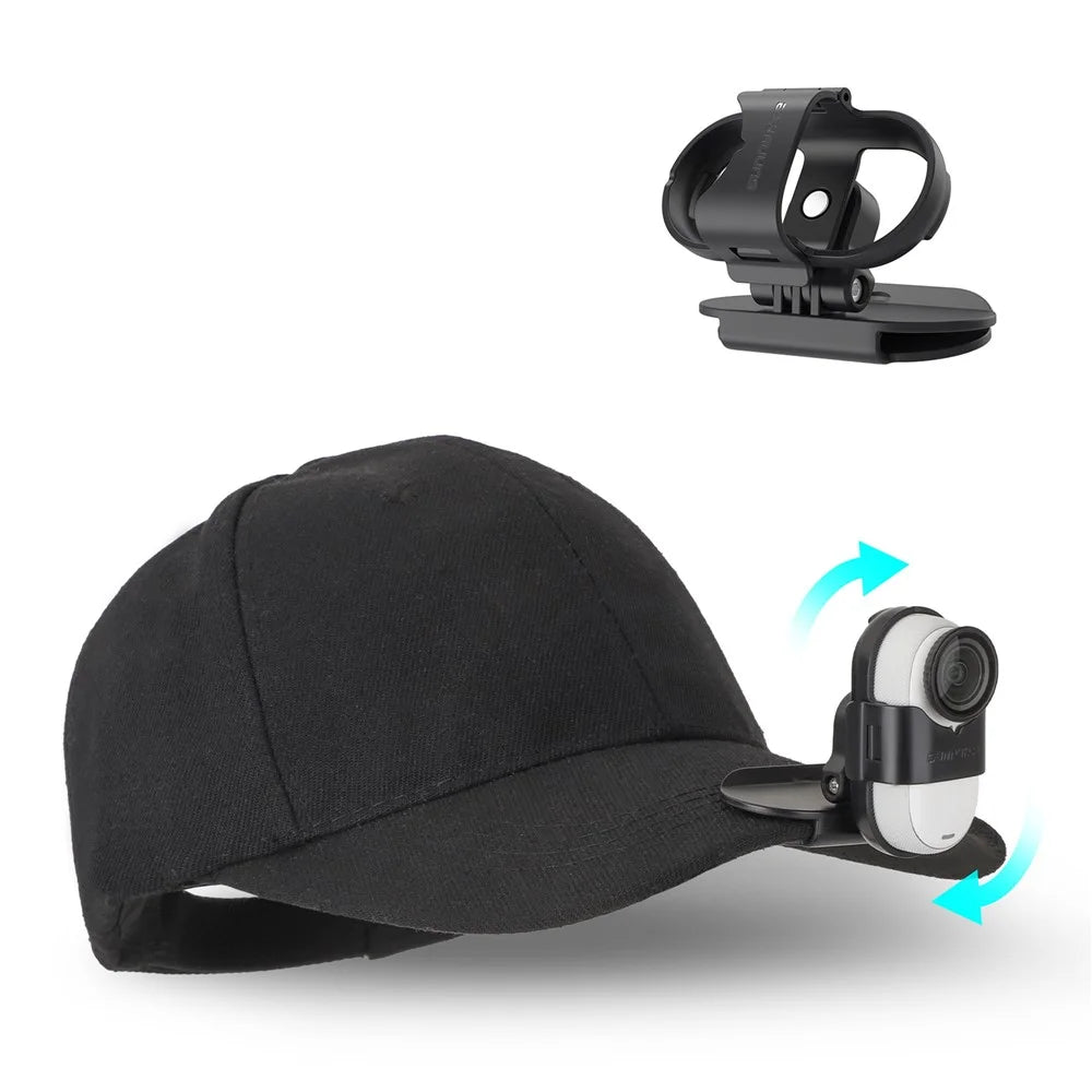 SUNNYLIFE G3S-J867 For Insta360 GO 3S / GO 3 Action Camera Hat Brim Clip 360 Degrees Rotation Head Cap Mount Clip - 2