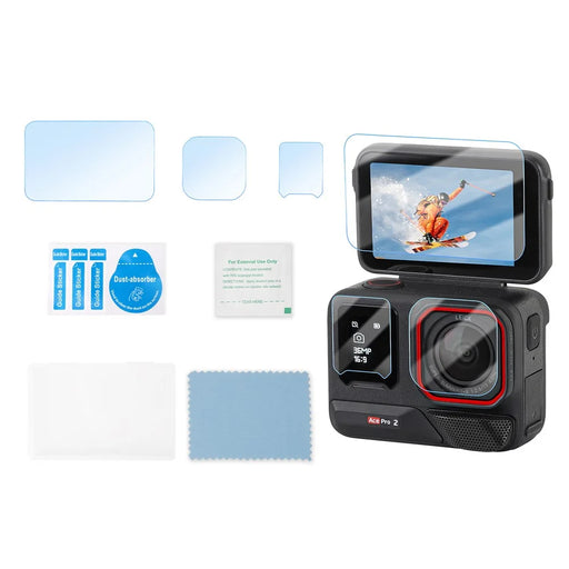SUNNYLIFE EP2-BHM916 For Insta360 Ace Pro 2 Camera 1 Set Tempered Glass Camera Screen Lens Films - 1
