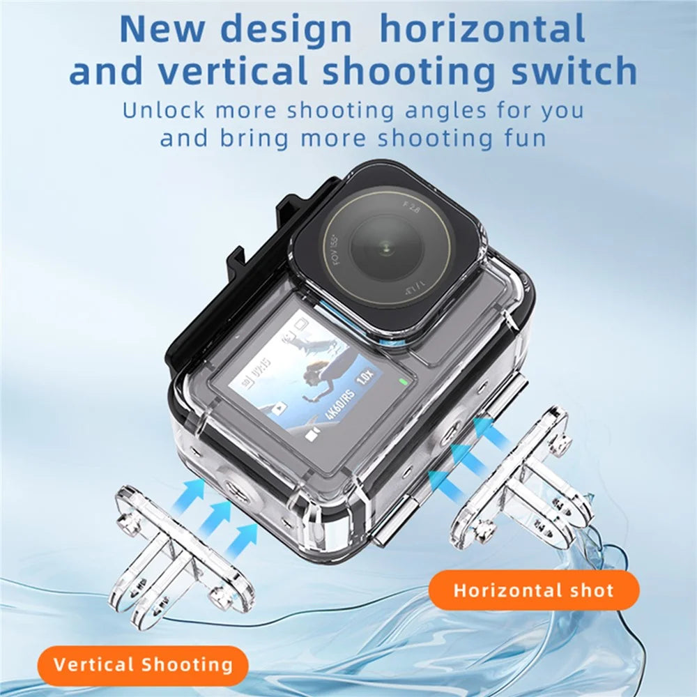 FLW019 For DJI Osmo Action 5 Pro / 4 / 3 Camera Waterproof Anti-Drop Shell 45m Diving Case - 3
