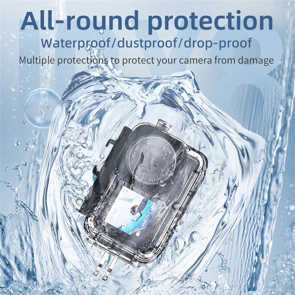 FLW019 For DJI Osmo Action 5 Pro / 4 / 3 Camera Waterproof Anti-Drop Shell 45m Diving Case - 5
