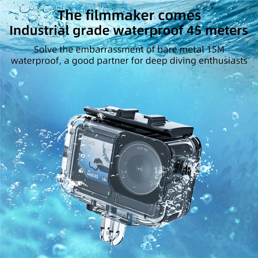 FLW019 For DJI Osmo Action 5 Pro / 4 / 3 Camera Waterproof Anti-Drop Shell 45m Diving Case - 7