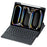 YL13-A For iPad Pro 11 (2024) PU+Acrylic Rotary Stand Tablet Cover with Round Key Touchpad Keyboard - Black - 5