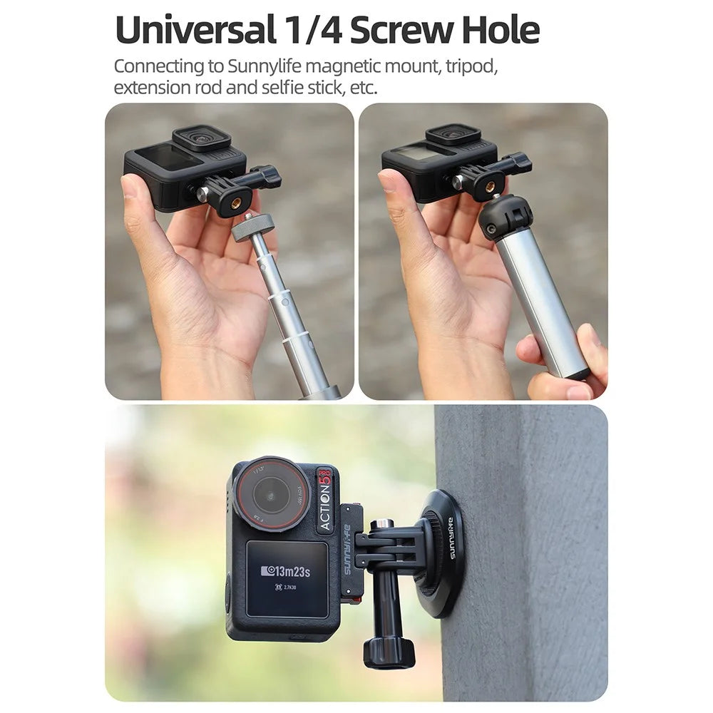 SUNNYLIFE AD920 Plastic Adjustable Base Sports Camera 1 / 4 Adapter Tripod Connector - 4