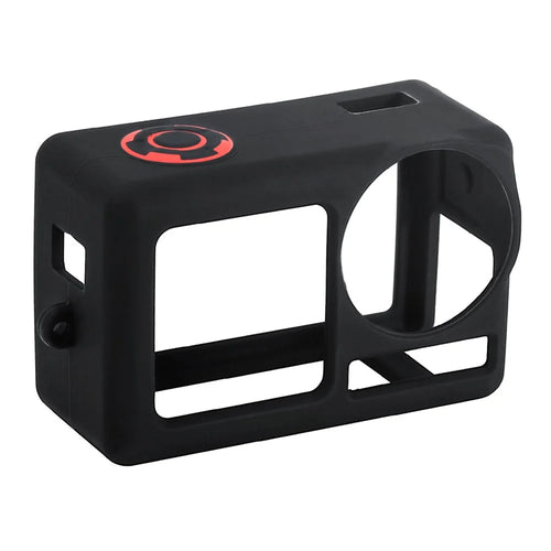 STARTRC For DJI Osmo Action 5 Pro Silicone Frame Sports Camera Protective Case with Lens Cover - Black - 1