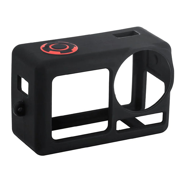 STARTRC For DJI Osmo Action 5 Pro Silicone Frame Sports Camera Protective Case with Lens Cover - Black - 1