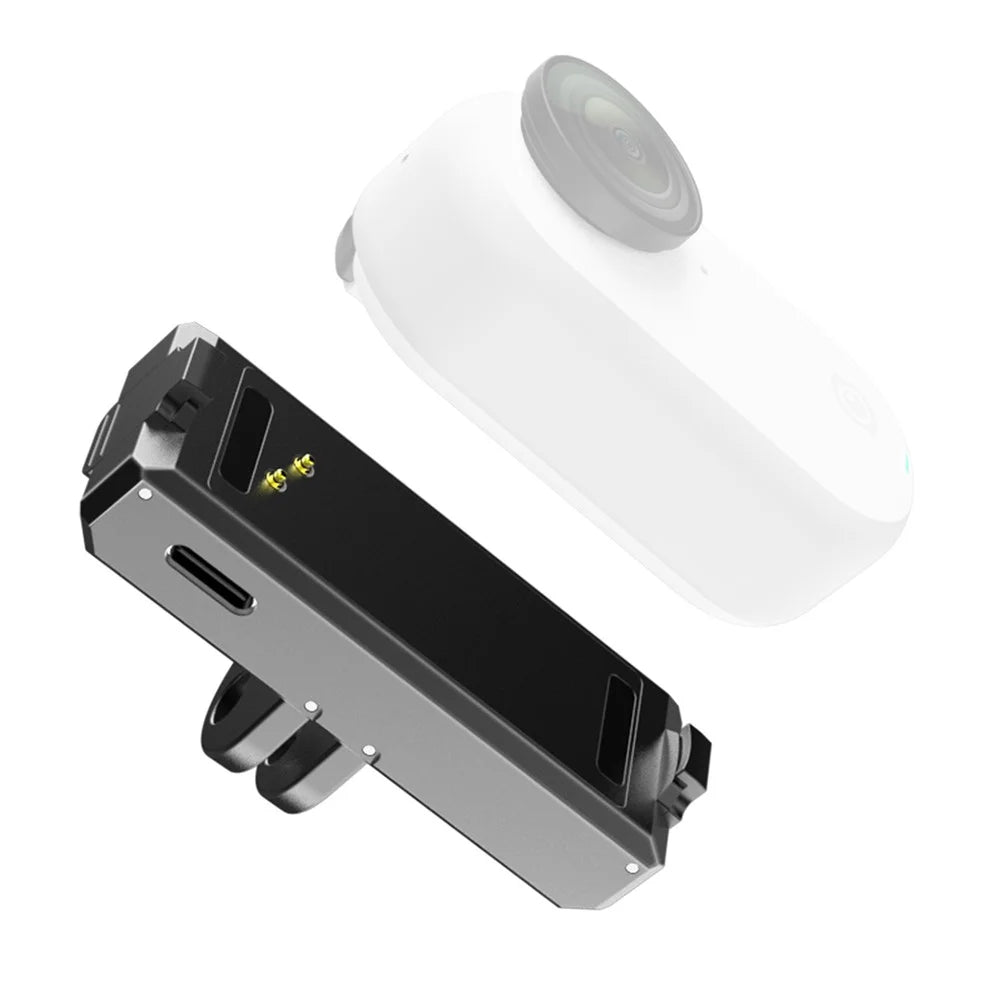 IN71 For Insta360 GO 3S / Go 3 Magnetic Suction Metal Camera Holder Base with Charging Port - 1