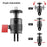 AL36 For GoPro Hero 13 / Hero 12 / Insta360 X4 360 Degree Rotating Aluminum Alloy Camera Mount Adapter - 6