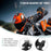 GP383A Gear Design Flexible TPU Motorcycle Helmet Mount Action Camera Holder Adhesive Base - 2