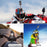 GP383A Gear Design Flexible TPU Motorcycle Helmet Mount Action Camera Holder Adhesive Base - 4