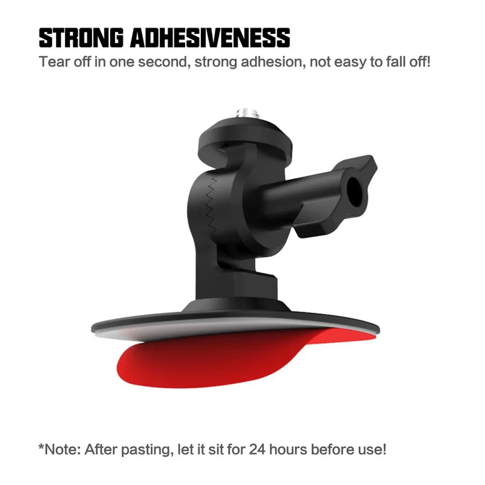 GP383A Gear Design Flexible TPU Motorcycle Helmet Mount Action Camera Holder Adhesive Base - 7