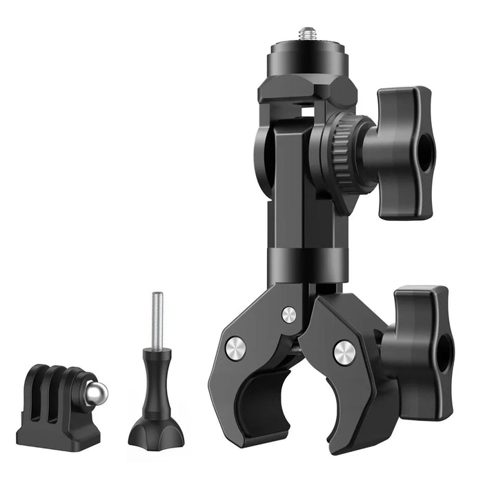 GP384 Motorcycle Handlebar Mount Action Camera Clamp Adapter Crab Plier Clip - 1