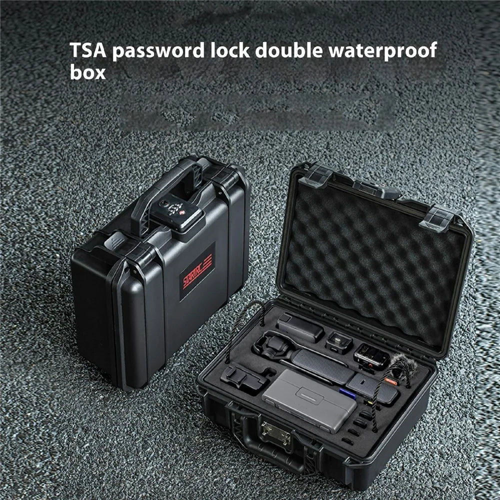 STARTRC 1149920 For DJI Osmo Pocket 3 TSA Lock Waterproof Case Double Layer Protection Hard PP Carrying Box - 2