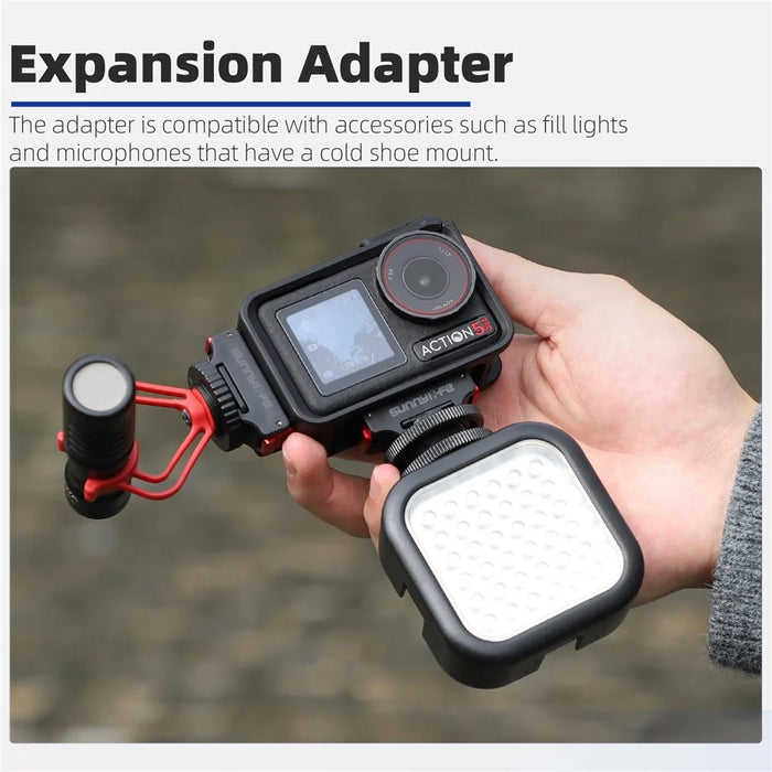 SUNNYLIFE AD938 For DJI Osmo Action 5 Pro / 4 / 3 Magnetic Cold Shoe Mount Quick Release Adapter - 5
