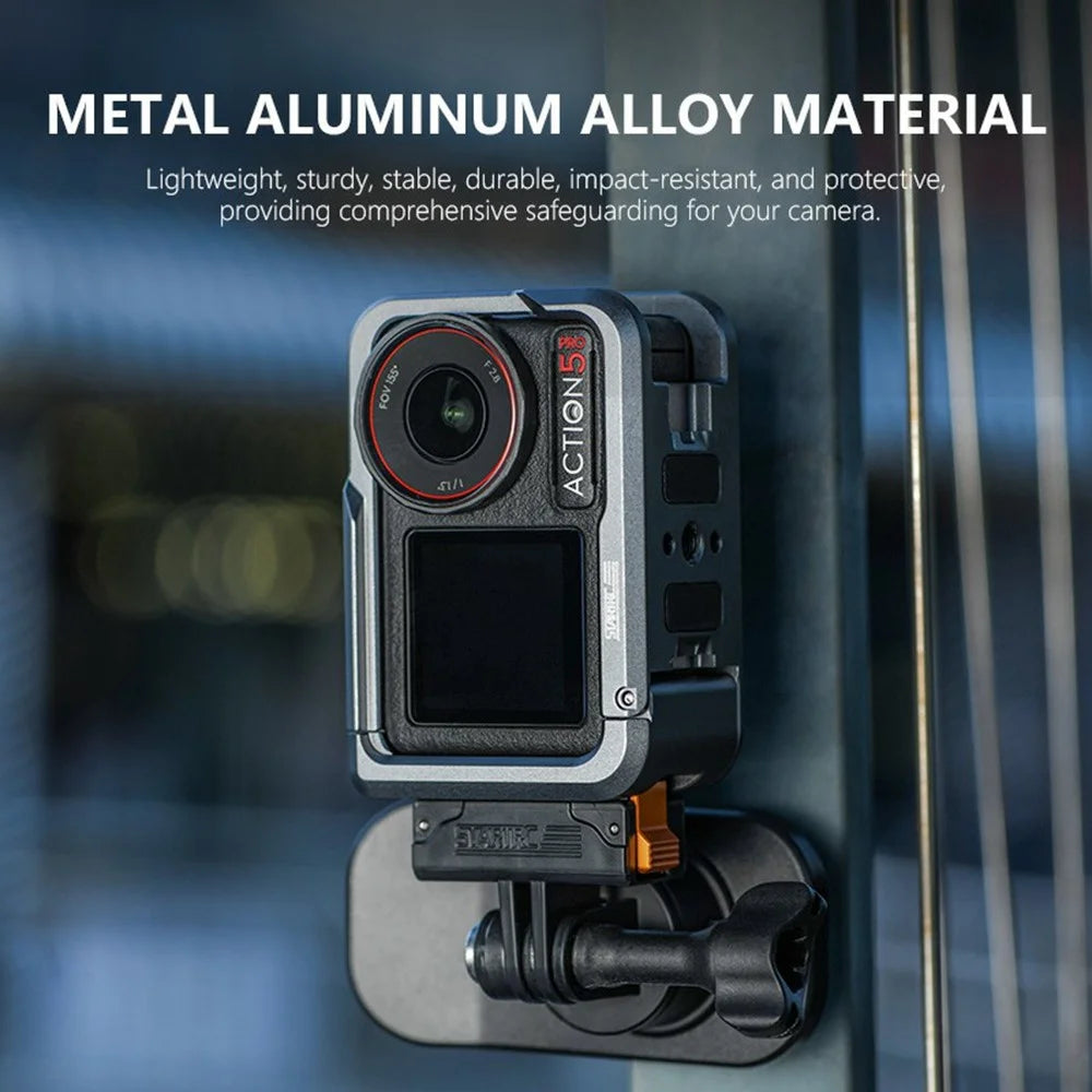 STARTRC 1145595 For DJI Osmo Action 5 Pro Sports Camera Metal Cage Extension Frame - 4