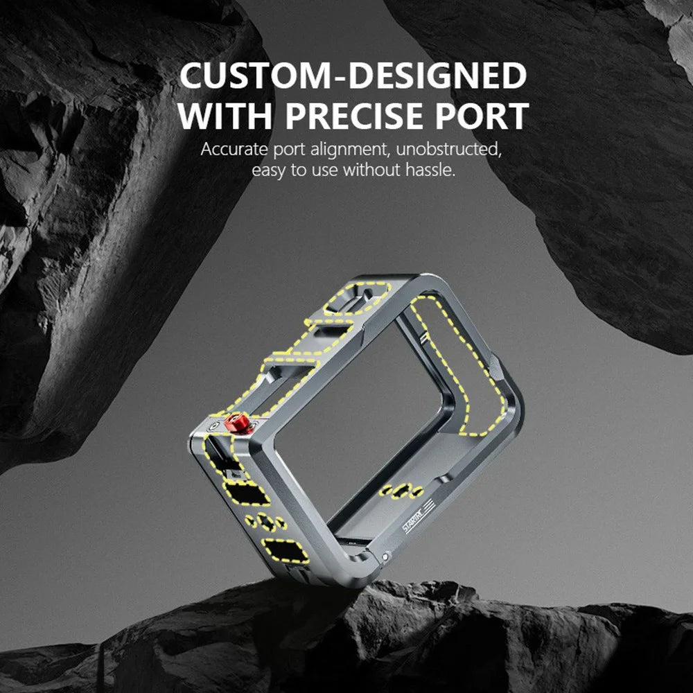 STARTRC 1145595 For DJI Osmo Action 5 Pro Sports Camera Metal Cage Extension Frame - 5