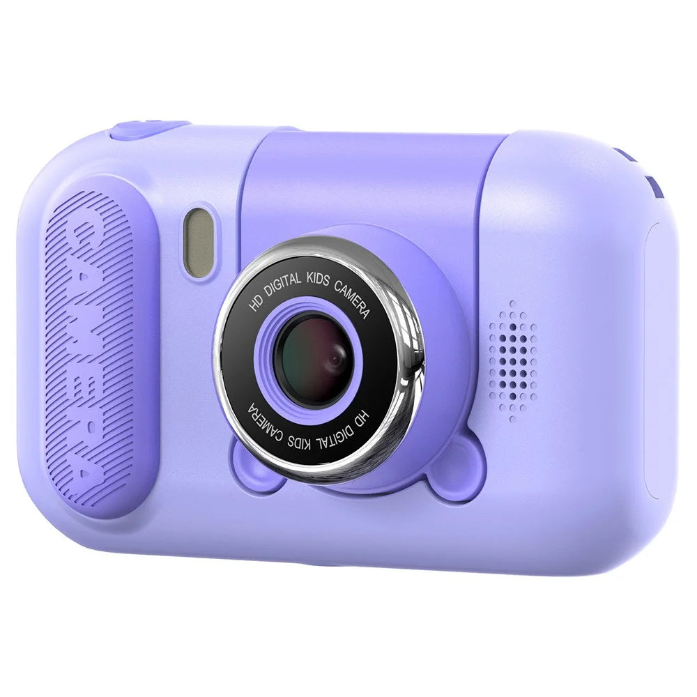 F79 2.4 Inch Screen Kids Digital Camera Flip Lens HD Children Photography Camera - Purple - 5