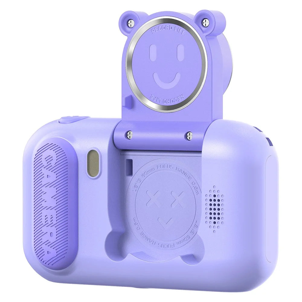 F79 2.4 Inch Screen Kids Digital Camera Flip Lens HD Children Photography Camera - Purple - 6
