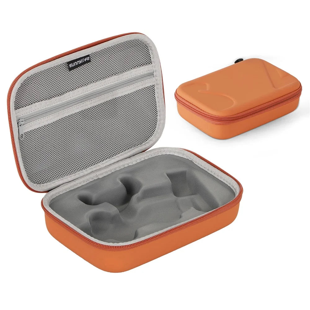 SUNNYLIFE OM7-B983 For DJI Osmo Mobile 7 Carrying Case Leather + EVA Portable Storage Bag - Orange - 1
