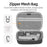 SUNNYLIFE OM7-B983 For DJI Osmo Mobile 7 Carrying Case Leather + EVA Portable Storage Bag - Orange - 6