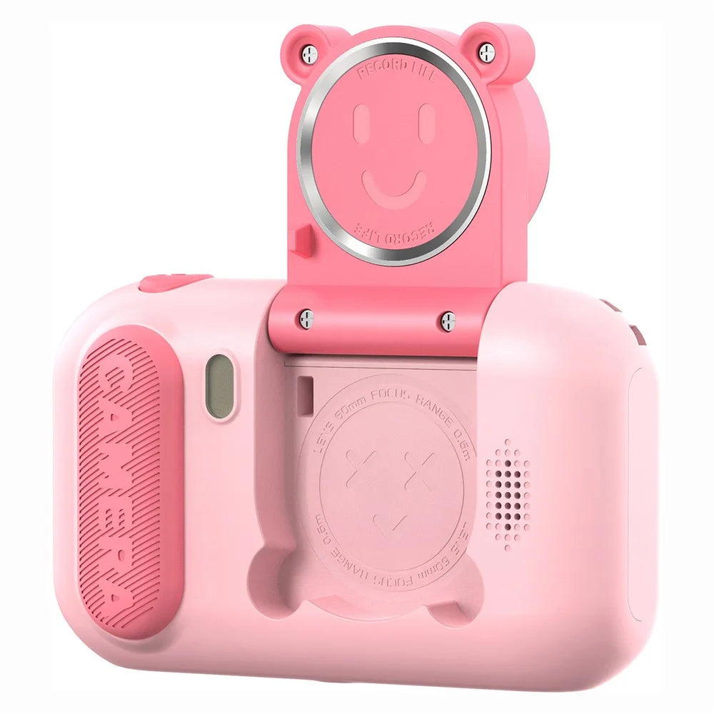 F79 2.4 Inch HD Kids Camera Flip Lens Smart Focus Digital Camera Camcorder (Without Tripod) - Pink - 3