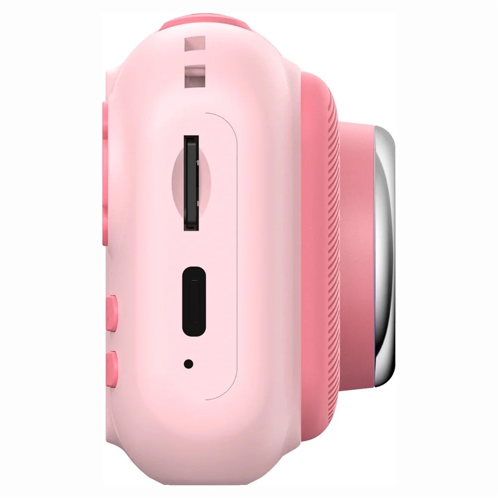 F79 2.4 Inch HD Kids Camera Flip Lens Smart Focus Digital Camera Camcorder (Without Tripod) - Pink - 6