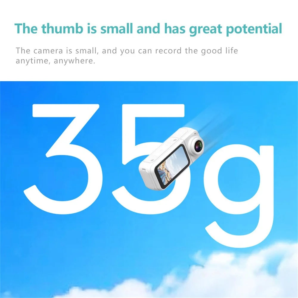 S70 Thumb Camera Rotation Lens WiFi DV Camera 2.7K HD First Person View Sports Cycling Pet Camera - Black - 7