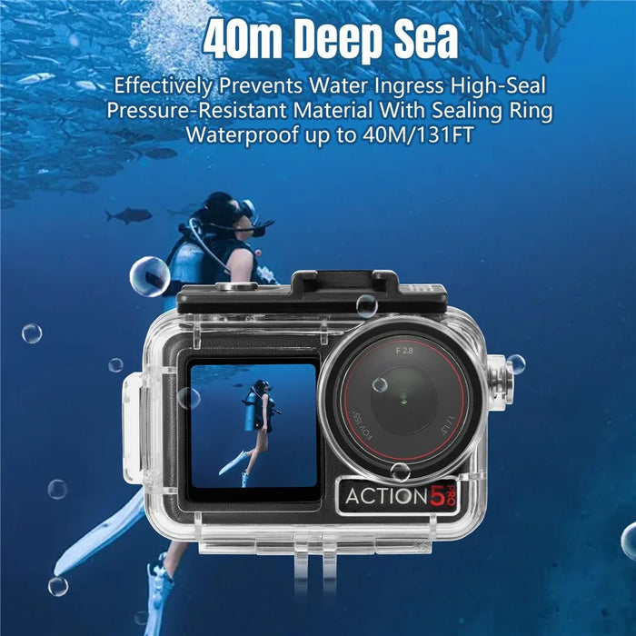 STARTRC For DJI Osmo Action 5 Pro / 4 / 3 Waterproof Case Underwater Housing Diving Protective Shell - 6