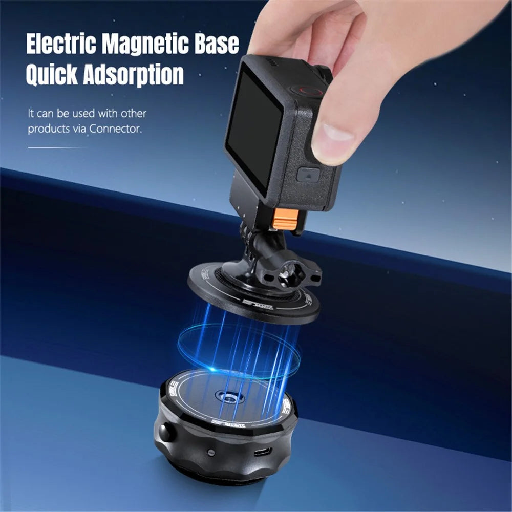 STARTRC 12180048 Universal Electric Magnetic Vacuum Suction Cup Mount Adapter for Action Cameras  /  Phones - 6