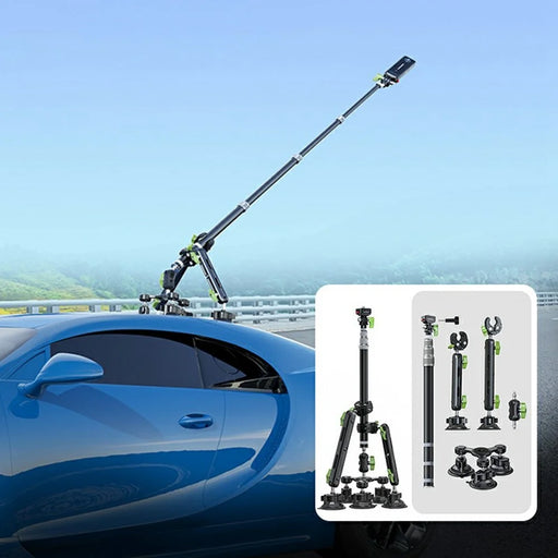 LANPARTE PMH-TS Invisible Selfie Stick Third Person View Extension Monopod Action Cameras Suction Cup Bracket - 2