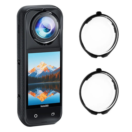 For Insta360 X5 2Pcs Panoramic Camera Lens Protector Anti Fog Scratch Resistant Optical Glass Lens Cover - 1