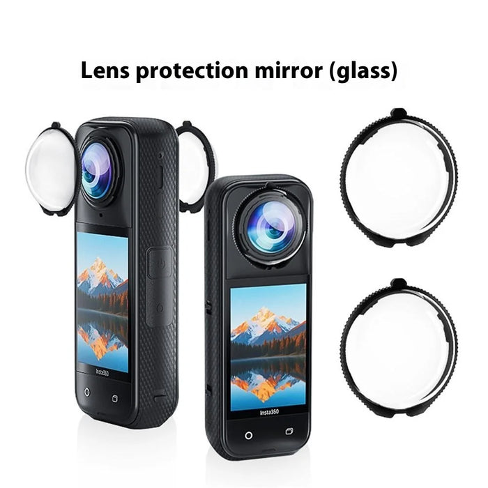 For Insta360 X5 2Pcs Panoramic Camera Lens Protector Anti Fog Scratch Resistant Optical Glass Lens Cover - 3