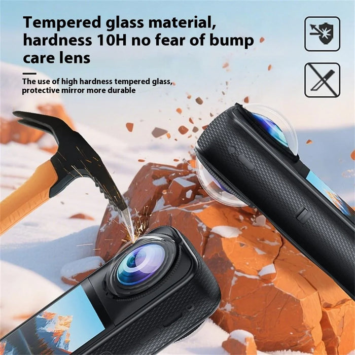For Insta360 X5 2Pcs Panoramic Camera Lens Protector Anti Fog Scratch Resistant Optical Glass Lens Cover - 7