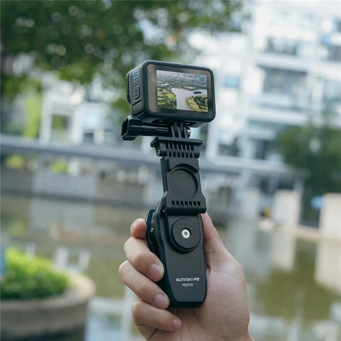 SUNNYLIFE MJ950 Action Camera 360 Degree Magnetic Backpack Clip Foldable Mount Bracket - 6