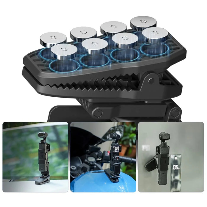 SUNNYLIFE MJ951 For DJI Osmo Pocket 3 Camera Rotatable Magnetic Backpack Clip Alligator Clamp - 3