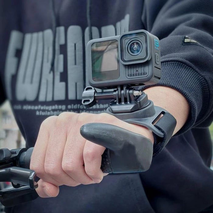 FLW070 360 Degree Rotation Camera Holder Wrist Palm Strap Mount for Skydiving / Cycling - 2