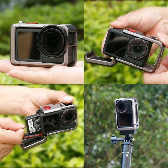 FLW042 For DJI Action 5 Pro / 4 / 3 Camera Cage Aluminum Alloy Multi-Interface Expansion Frame - 5