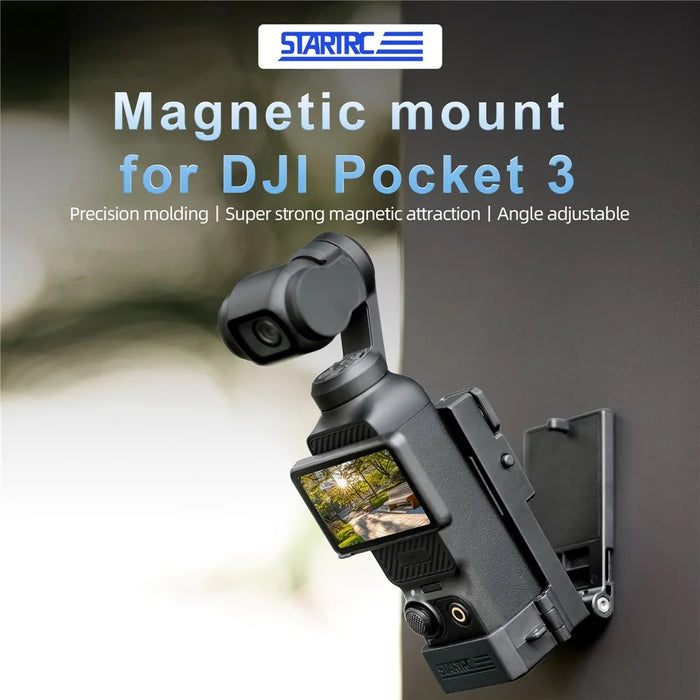 STARTRC 12150099 For DJI Osmo Pocket 3 Magnetic Mount Bracket Foldable 180° Adjustable Camera Stand - 3