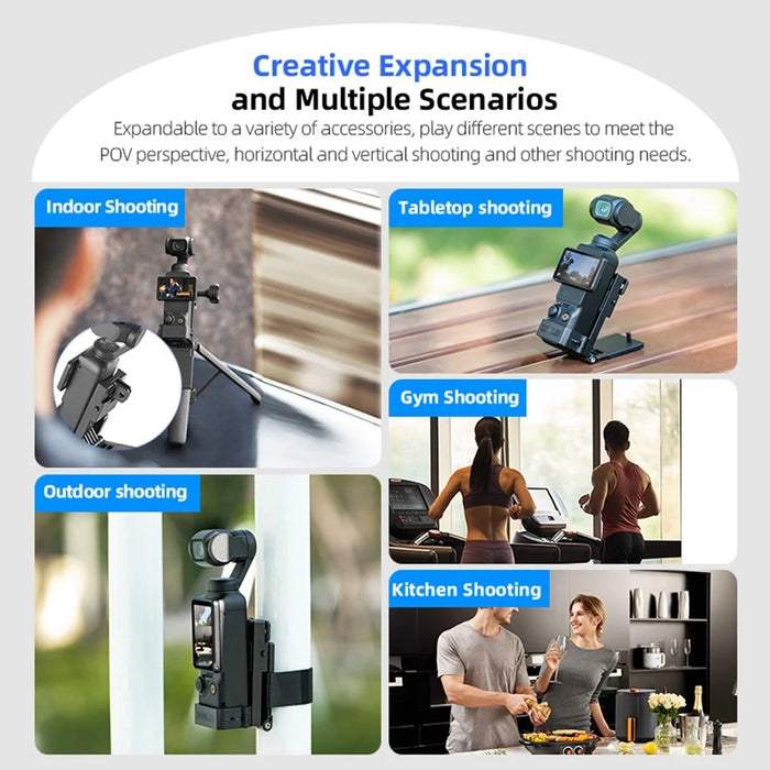 STARTRC 12150099 For DJI Osmo Pocket 3 Magnetic Mount Bracket Foldable 180° Adjustable Camera Stand - 4