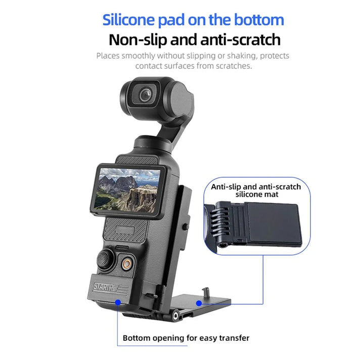 STARTRC 12150099 For DJI Osmo Pocket 3 Magnetic Mount Bracket Foldable 180° Adjustable Camera Stand - 6