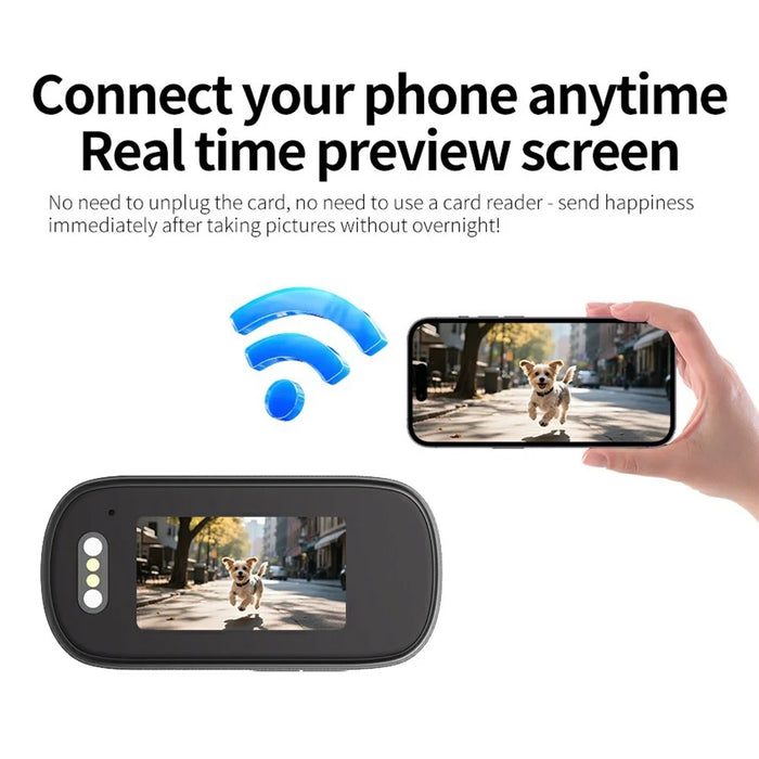 M11 Pets 4K HD Portable Magnetic Camera with Screen Clip-On Thumb Action Cam Recorder - 3