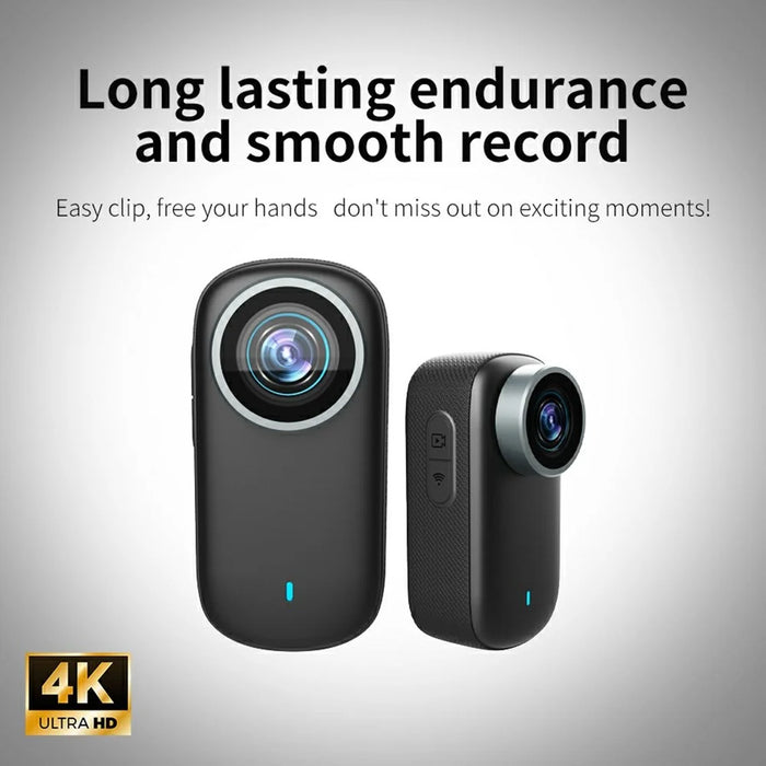 M11 Pets 4K HD Portable Magnetic Camera with Screen Clip-On Thumb Action Cam Recorder - 6