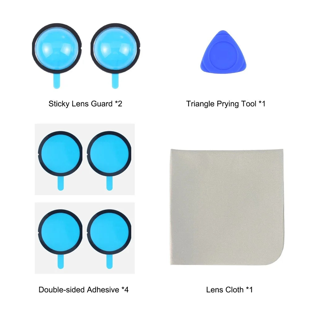 PULUZ PU806B 2Pcs for Insta360 X3 Panoramic Lens Protector Anti-Scratch Impact Resistant HD Lens Guard - 5
