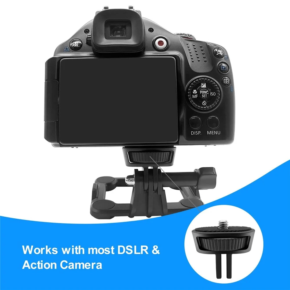PULUZ PU704B For GoPro / Insta360 Action Camera 1 / 4 Inch Screw ABS Mount Adapter - 3