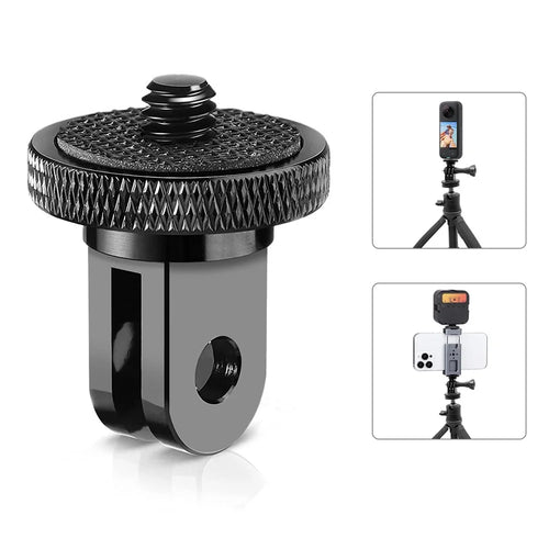 PULUZ PU705B For GoPro / Insta360 Action Camera Adapter 1 / 4 Inch Thread Aluminum Alloy Mount - 1