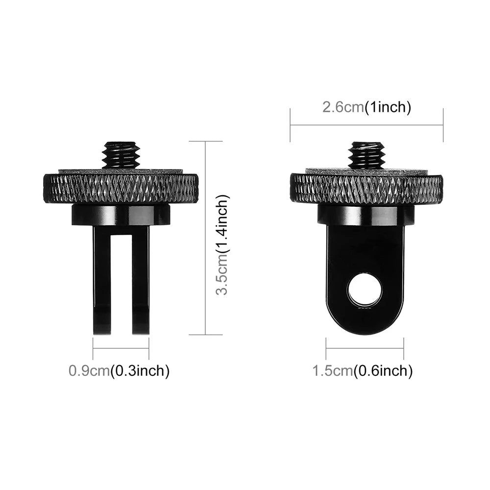 PULUZ PU705B For GoPro / Insta360 Action Camera Adapter 1 / 4 Inch Thread Aluminum Alloy Mount - 7