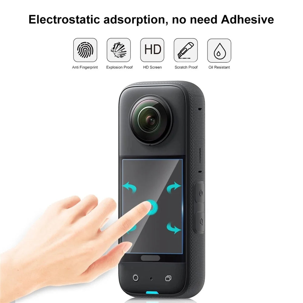 PULUZ PU822T For Insta360 X3 2Pcs High Definition Screen Protector Anti Scratch Anti Fingerprint Film - 3