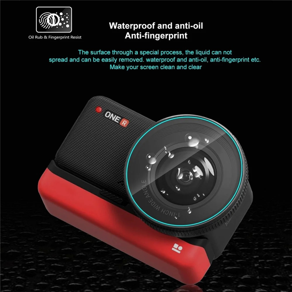 PULUZ PU824T For Insta360 ONE RS Camera 3Pcs / Set Tempered Glass Protective Film Screen Lens Protector - 3