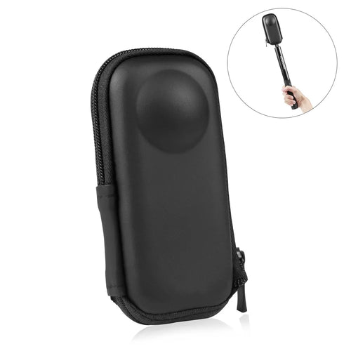 PULUZ PU821B For Insta360 X3 / X4 Air / ONE X2 Camera Storage Case Waterproof PU Leather Protective Bag - 1